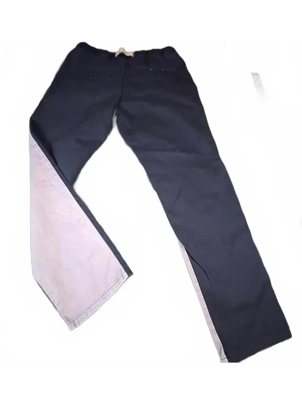 White Sand Men's Casual Cotton Pants Two Toned Tan/Black Size 30-32